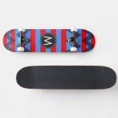 Trendy Zickzack Stripes Muster #19 Skateboard (Horizontal)