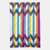 Trendy Zickzack Stripes Muster #21 Handtuch (Vertikal)