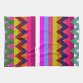Trendy Zickzack Stripes Muster #26 Geschirrtuch (Horizontal)
