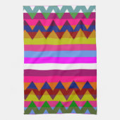 Trendy Zickzack Stripes Muster #26 Geschirrtuch (Vertikal)