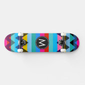 Trendy Zickzack Stripes Muster #27 Skateboard (Horizontal)
