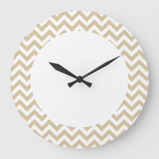 Trendy Zickzack Wall Clock Große Wanduhr (Vorderseite)