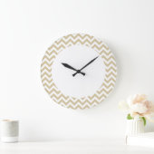 Trendy Zickzack Wall Clock Große Wanduhr (Zuhause)