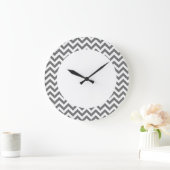 Trendy Zickzack Wand-Uhr Große Wanduhr (Zuhause)