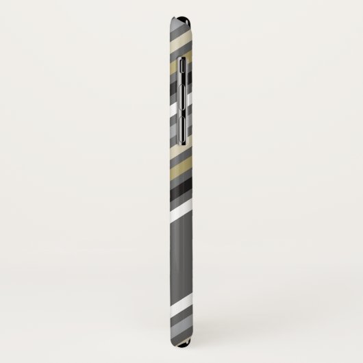 Trendy Zickzack-Zickzack Muster-Mod-grauer Case-Mate iPhone Hülle (Hinten/Links)