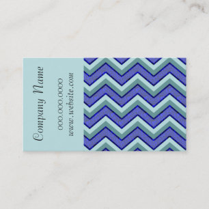 Trendy Zickzack Zig Zag Muster Business Card Visitenkarte