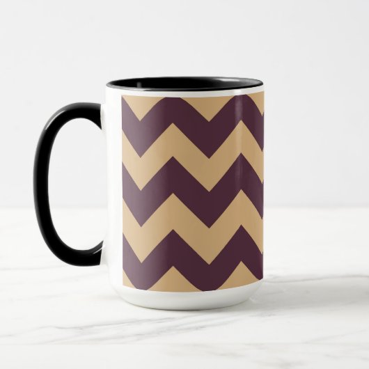Trendy Zickzack Zigzag Muster 2 Tasse (Links)