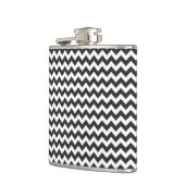 Trendy Zickzack Zigzag Muster 6 Flachmann (Links)