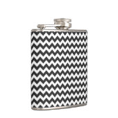 Trendy Zickzack Zigzag Muster 6 Flachmann (Rechts)