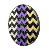 Trendy Zickzack Zigzag Muster 7 Dartscheibe (Vorderseite rechts)