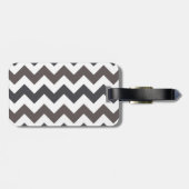 Trendy Zickzack Zigzag Muster 7 Gepäckanhänger (Rückseite horizontal)