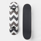 Trendy Zickzack Zigzag Muster 8 Skateboard (Vorderseite)