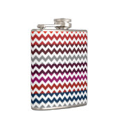 Trendy Zickzack Zigzag Pattern Flachmann (Rechts)