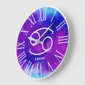 Trendy Zodiac Nebula Cancel Symbol Große Wanduhr (Winkel)