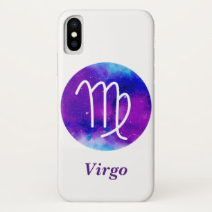 Trendy Zodiac Sign Virgo Lila Nebel Case-Mate iPhone Hülle
