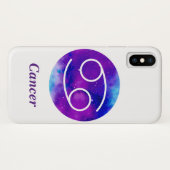 Trendy Zodiac-Syndrom Lila Nebel Case-Mate iPhone Hülle (Rückseite (Horizontal))