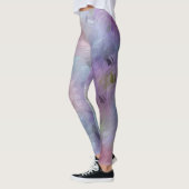 TrendyPink Lila Pastellfarben Vorlage Chic Leggings (Links)