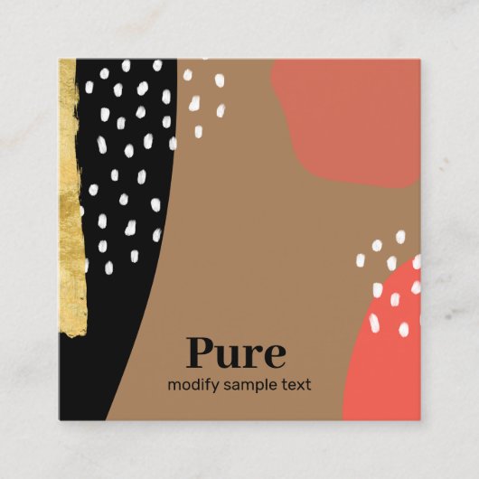 Trenino di Ascona Abstrakte Kunst, Dichtung und Mu Quadratische Visitenkarte (Vorderseite)