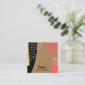 Trenino di Ascona Abstrakte Kunst, Dichtung und Mu Quadratische Visitenkarte (Stehend Vorderseite)