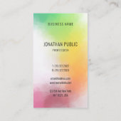 Trenino Modern Abstrakte Kunst, Dichtung und Musik Visitenkarte (Rückseite)