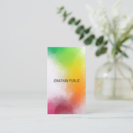 Trenino Modern Abstrakte Kunst, Dichtung und Musik Visitenkarte (Stehend Vorderseite)