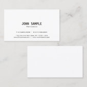 Trenino Modern Elegante New Orleans Club Schlicht Visitenkarte (Vorne/Hinten)