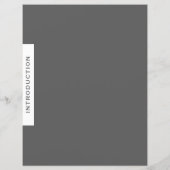 Trennabschnitt | Einführung | Grau (Rückseite)