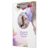 Trennen des Moody-Aquarell-FOTOS und -Textes in de Klemmbrett (Links)