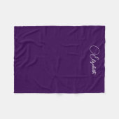 Trennen handgeschriebener Skriptname Dark Lila Sma Fleecedecke (Vorderseite (Horizontal))