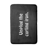 Trennen Sie das Brennschere-Erinnerungszeichen Badematte (Vorderseite Vertikal)