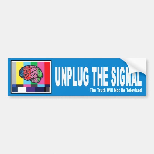 "Trennen Sie das Signal-" Autoaufkleber (Vorne)