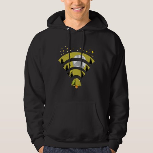 Trennen Sie die Verbindung zu Camping und Natur Hoodie (Vorderseite)
