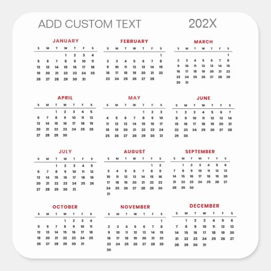 Trennen Sie es, Ihren eigenen benutzerdefinierten Quadratischer Aufkleber (Vorderseite)