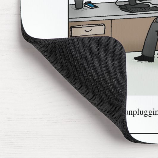 Trennen Sie und verstopfen Sie es zurück im Mousepad (Ecke)