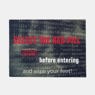 Trennen Sie von der Matrix. Wählen Sie die rote Fußmatte