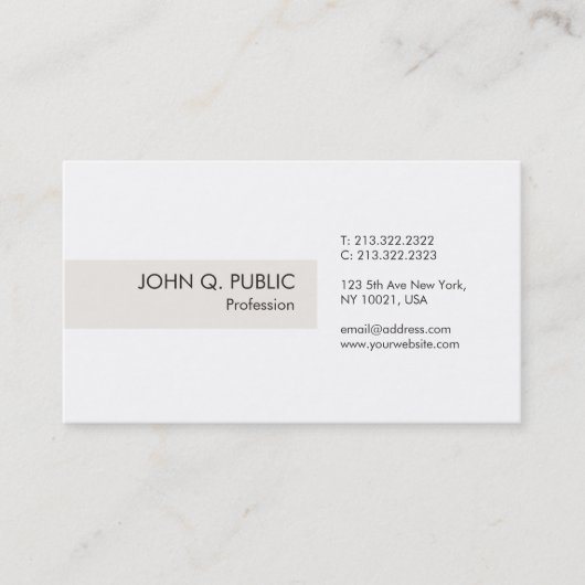 Trennen von Minimalistischem Schlicht-Chic Design Visitenkarte (Vorderseite)
