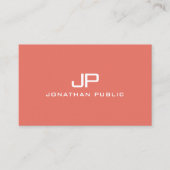 Trennen von Monogram-Vorlage für moderne elegante Visitenkarte (Vorderseite)