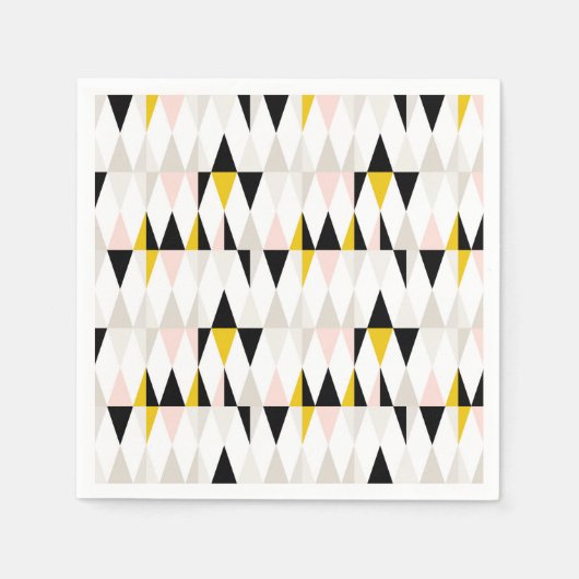Trenngeometrisches Dreiecksmuster Serviette (Vorderseite)