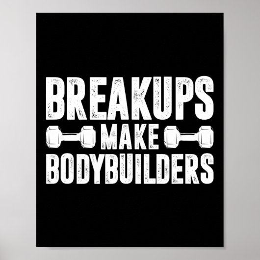 Trennlinien machen Bodybuilders zur Fitness in Poster (Vorne)