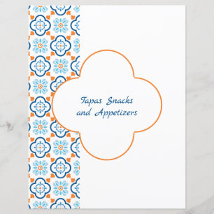 Trennseite für Blue Orange Spanish Tile Binder