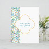 Trennseite für den blauen gelben Spanischen Fliese (Stehend Vorderseite)