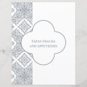 Trennseite für graue Spanisch-Fliesenbinder (Vorderseite)