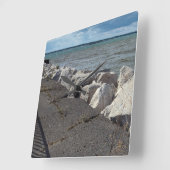 Trennung der Erie-Farben Quadratische Wanduhr (Winkel)