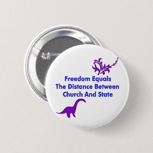 Trennung der Kirche und des Staat Button (Vorne & Hinten)