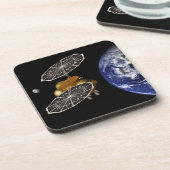 Trennung des Einstiegsfahrzeugs bei einer Mission  Getränkeuntersetzer (Linke Seite)