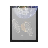 Trennung des Einstiegsfahrzeugs bei einer Mission Notizblock (Rotiert)