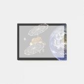 Trennung des Einstiegsfahrzeugs bei einer Mission Post-it Klebezettel (Vorderseite)