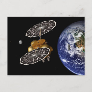 Trennung des Einstiegsfahrzeugs bei einer Mission  Postkarte