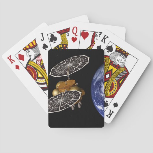 Trennung des Einstiegsfahrzeugs bei einer Mission  Spielkarten (Rückseite)