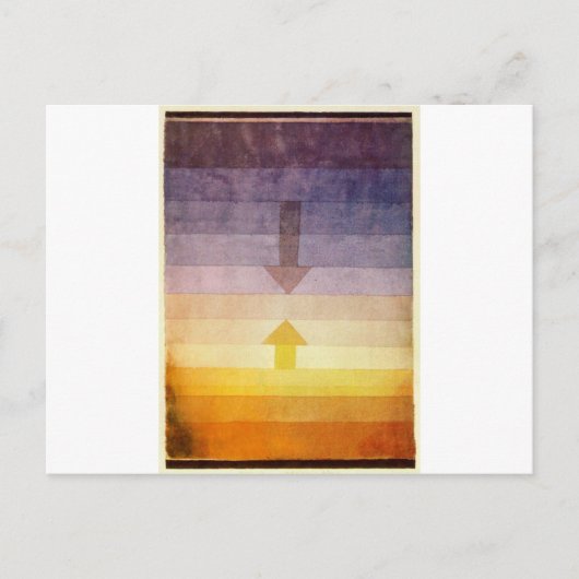 Trennung im Abend durch Paul Klee Postkarte (Vorderseite)